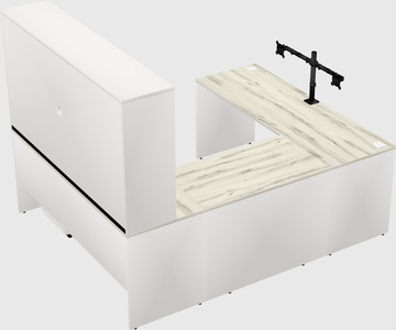U-shaped desk