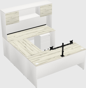 U-shaped desk