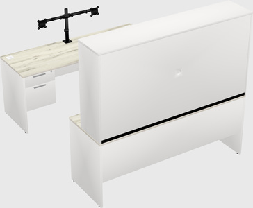 U-shaped desk