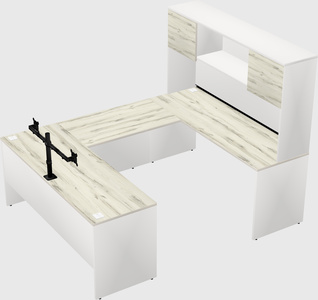 U-shaped desk