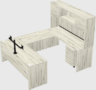 U-shaped desk