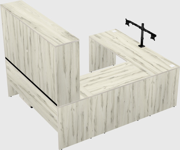 U-shaped desk
