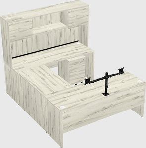 U-shaped desk