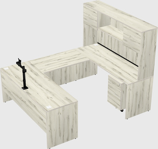 U-shaped desk