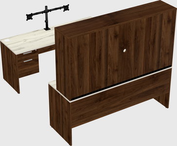 U-shaped desk