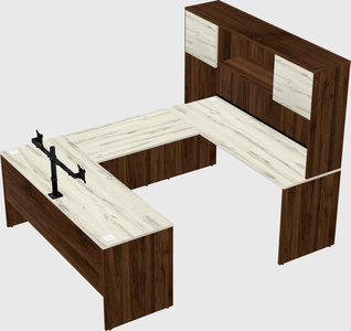 U-shaped desk