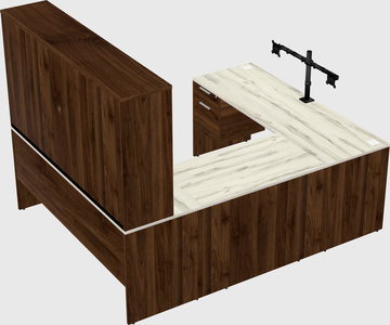U-shaped desk