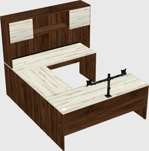 U-shaped desk