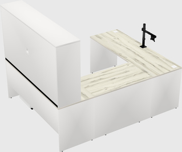 U-shaped desk