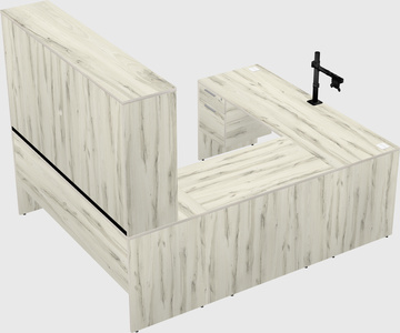U-shaped desk
