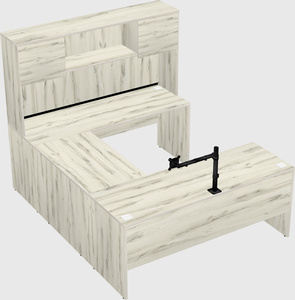 U-shaped desk