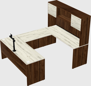 U-shaped desk