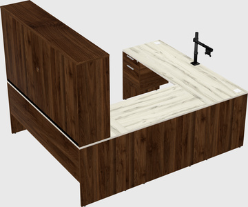 U-shaped desk