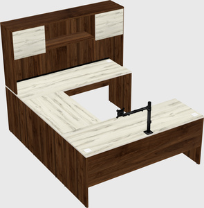 U-shaped desk