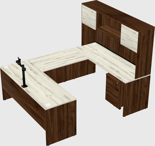 U-shaped desk