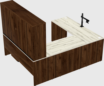 U-shaped desk