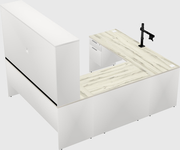 U-shaped desk