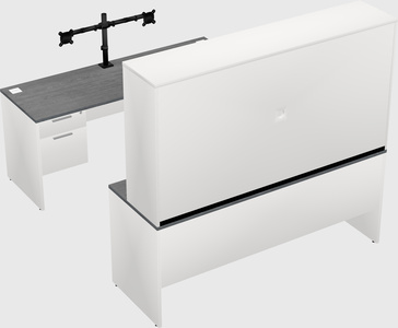 U-shaped desk