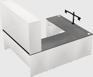 U-shaped desk