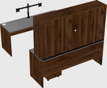 U-shaped desk