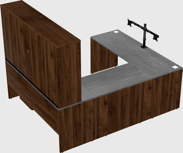 U-shaped desk