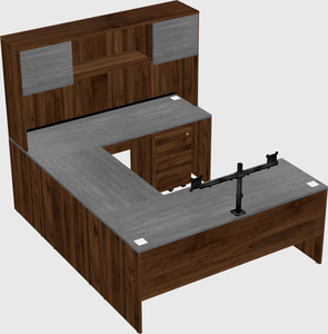 U-shaped desk
