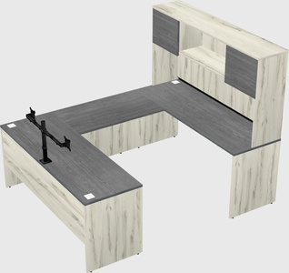 U-shaped desk