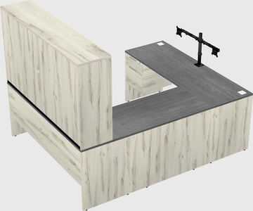 U-shaped desk