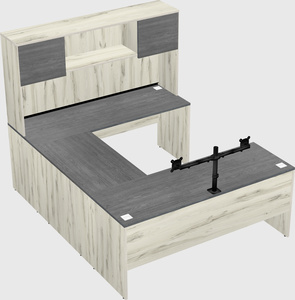 U-shaped desk