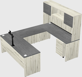 U-shaped desk