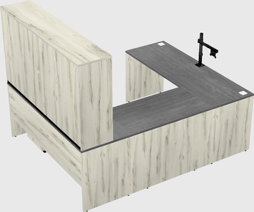 U-shaped desk