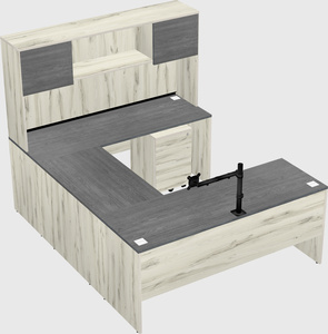 U-shaped desk