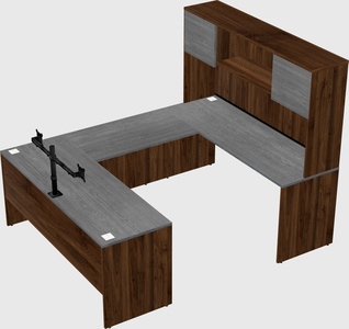 U-shaped desk