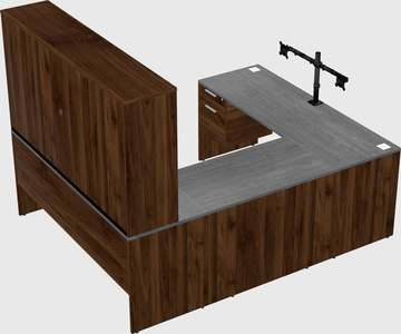 U-shaped desk