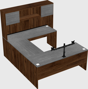 U-shaped desk
