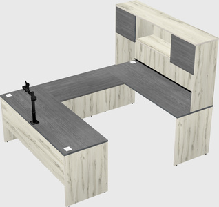 U-shaped desk