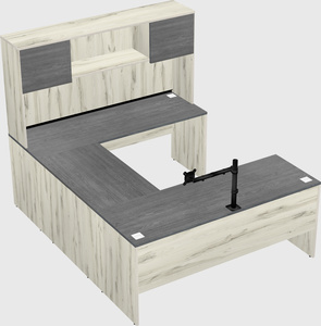U-shaped desk