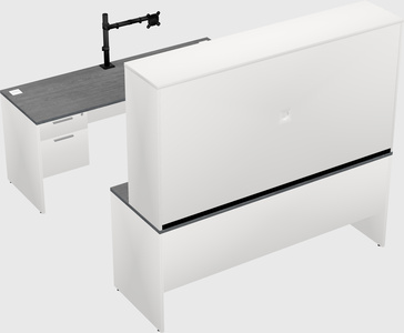 U-shaped desk
