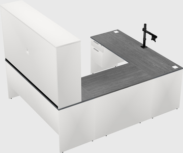U-shaped desk
