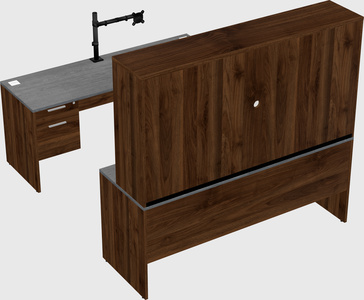 U-shaped desk
