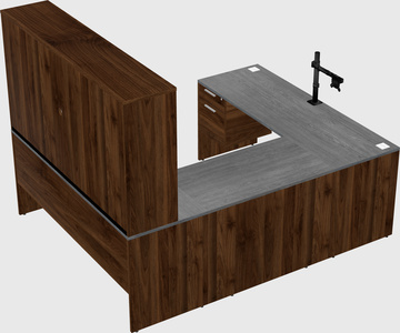 U-shaped desk