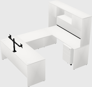 U-shaped desk