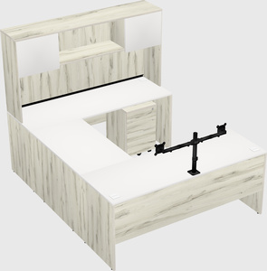 U-shaped desk