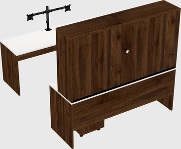 U-shaped desk