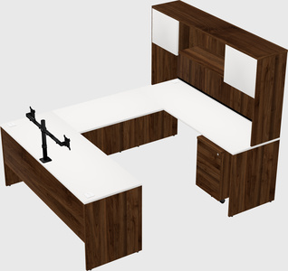 U-shaped desk