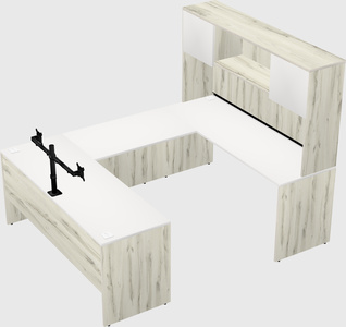 U-shaped desk