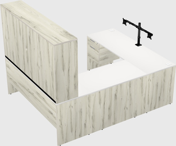 U-shaped desk