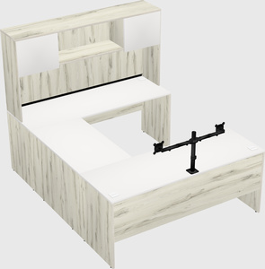 U-shaped desk