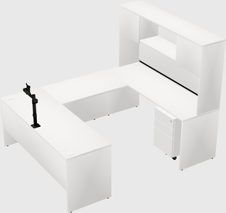 U-shaped desk