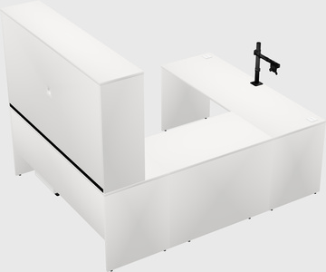 U-shaped desk